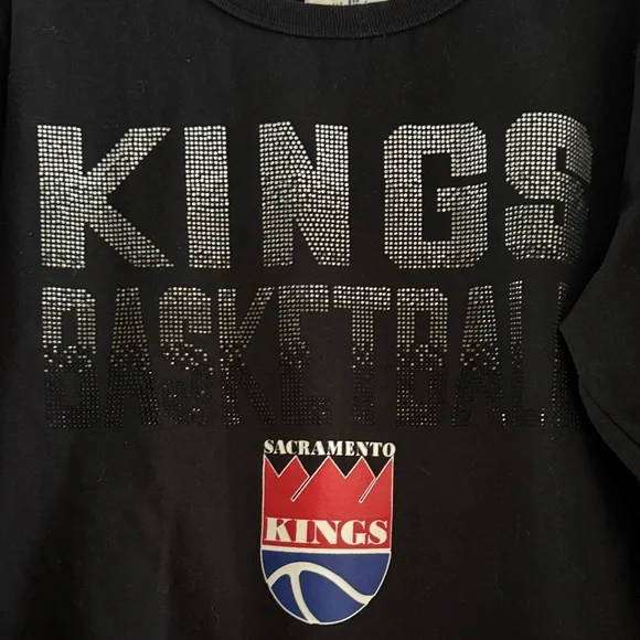Black Kings Basketball Sweatshirt With Fleece Lining - Picture 2 of 7